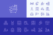 Hotel and Hospitality Icon Set, an Outline Icon by Prosymbols (Thumbnail 5 of 8)
