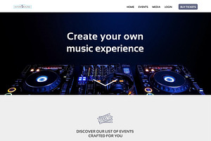 Event Organization PSD Template