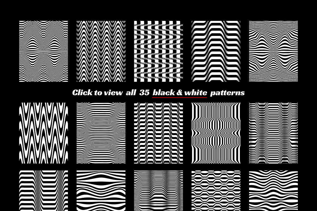 Striped waves, a Pattern Graphic by divin (Photo 3 of 15)