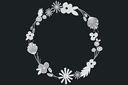 Floral Frame & Overlay, an Object Graphic by Shh! Maker Design (Thumbnail 4 of 4)