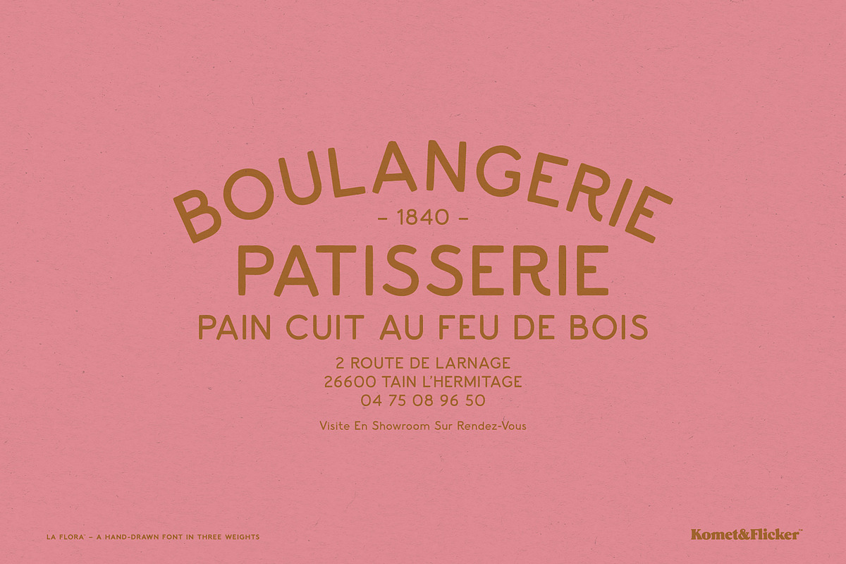 La Flora, a Sans Serif Font by Komet & Flicker (Photo 9 of 15)