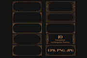 Vector vintage frames, a Background Graphic by Nadia Murash (Thumbnail 3 of 6)