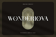 Wonderlova - Wonderful Display Serif, a Serif Font by Mokatype Studio (Thumbnail 1 of 10)