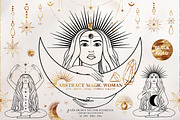 Magic Celestial Bundle Flower Woman, a Decorative Illustration by Diana Kovach (Thumbnail 9 of 26)