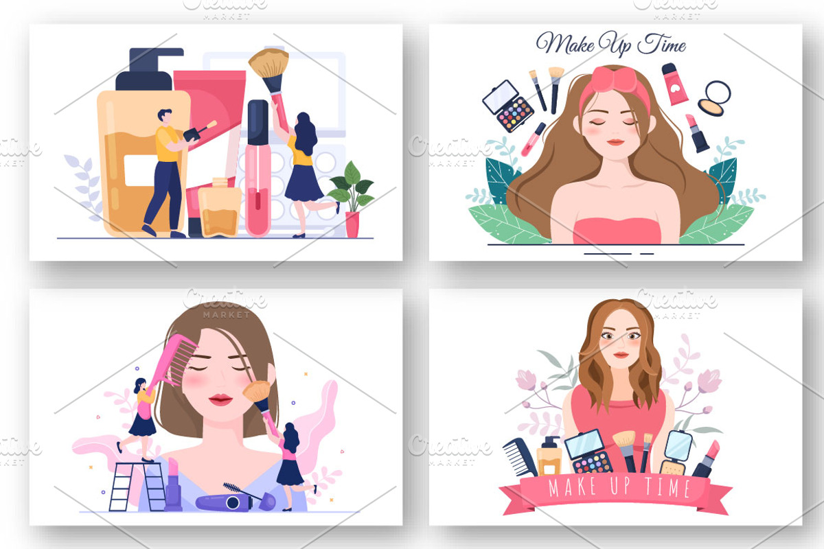 17 Make Up Cosmetics Collection, a Texture Illustration by denayunebgt