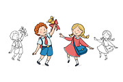 VECTOR SCHOOL SET, an Education Illustration by Kattarina Po (Thumbnail 2 of 6)