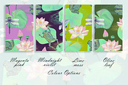 Frog Lotus Seamless Pattern, a Pattern Graphic by Oksana Dovhopol Art (Thumbnail 8 of 23)