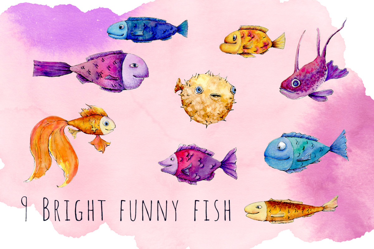 Sea watercolor adventures, an Animal Illustration by Funny-sunny (Photo 9 of 16)