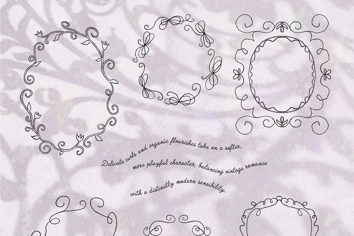 Hand-drawn Curly Frames Quirky Lines, a Decorative Illustration by SunnyAfternoons (Photo 6 of 23)