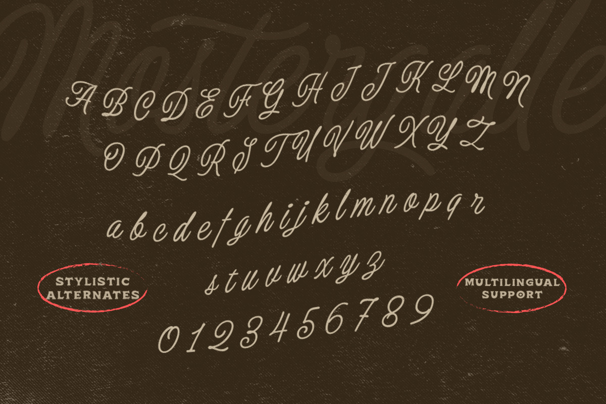 Mostergalle - Script Font, a Script Font by Letterhend Studio (Photo 5 of 9)