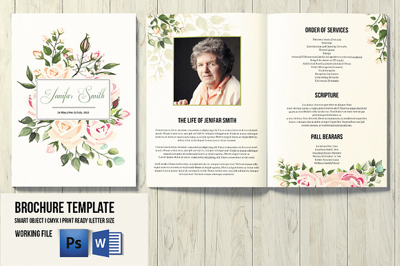 Funeral Program Template - V1000 preview 7
