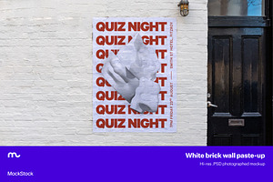 Paste Up Poster Mockup