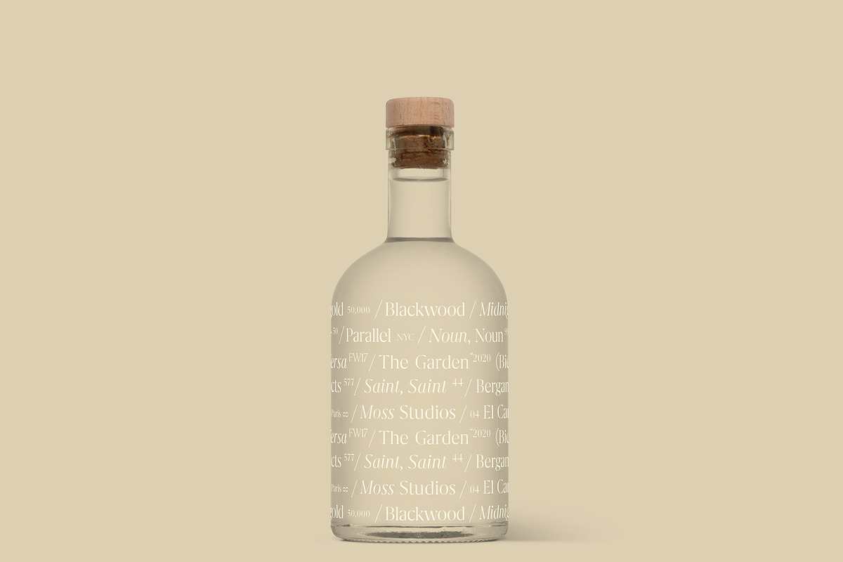 Glass Liquor Bottle Mockup, a Packaging Mockup by Copal (Photo 7 of 12)