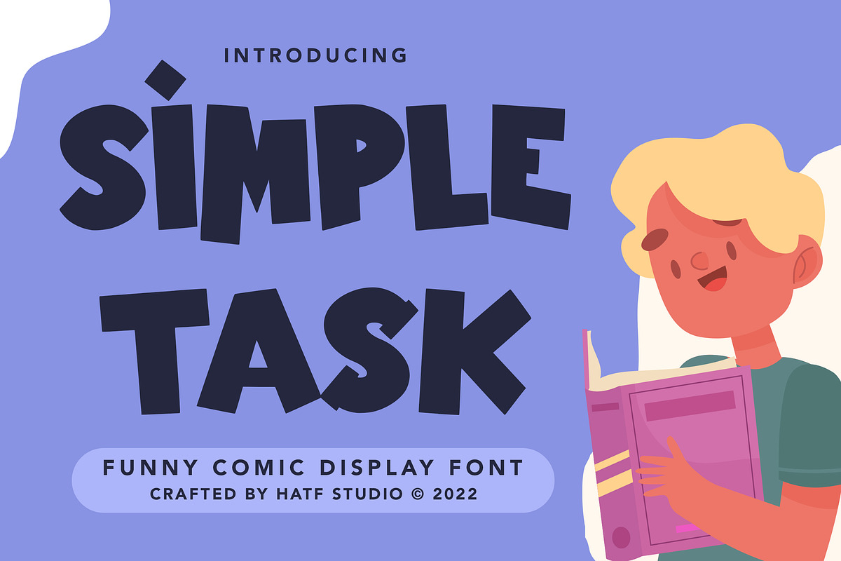 Simple Task, a Sans Serif Font by HATFSTUDIO (Photo 1 of 8)