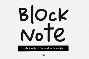 Block Note, a Font by Dm Studio