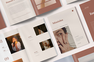 Canva Minimalist Portfolio Minisho