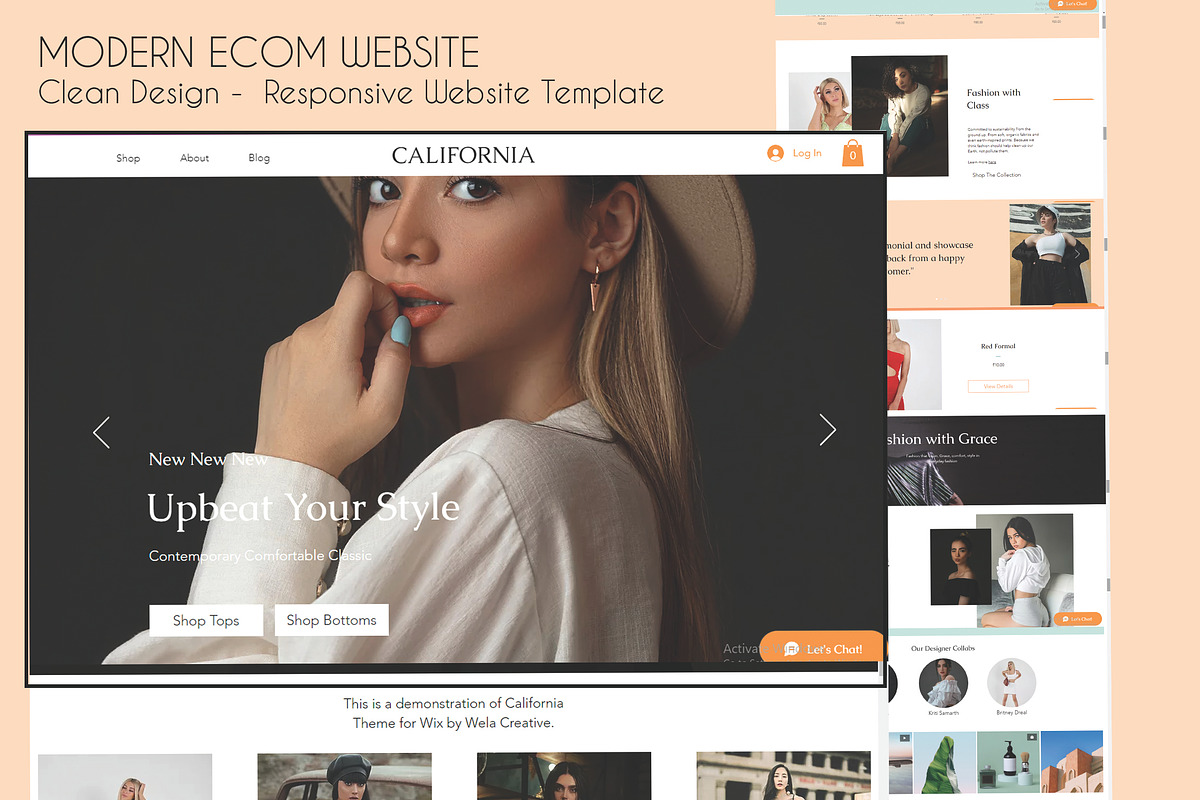 CALIFORNIA - Wix Website Template, a Wix Template by Design Unique (Photo 2 of 7)
