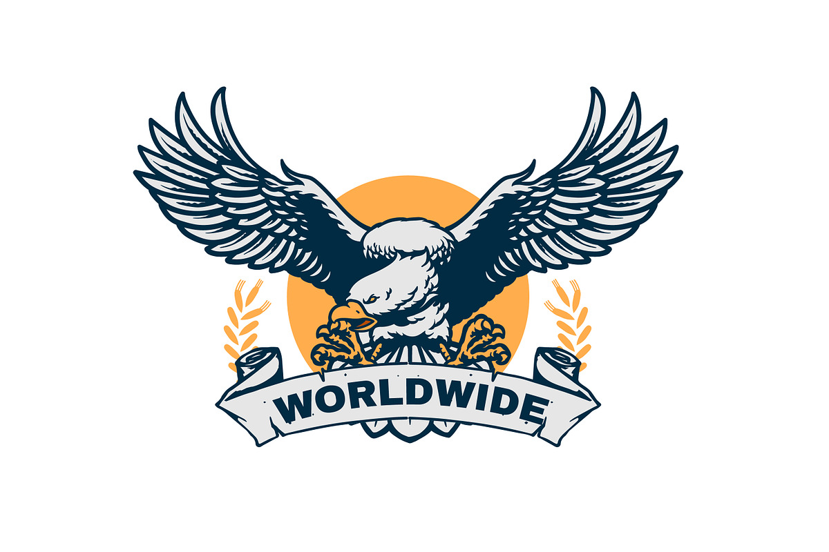 Eagle badge BUNDLE – just $9, an Animal Illustration by grindstudio (Photo 3 of 4)