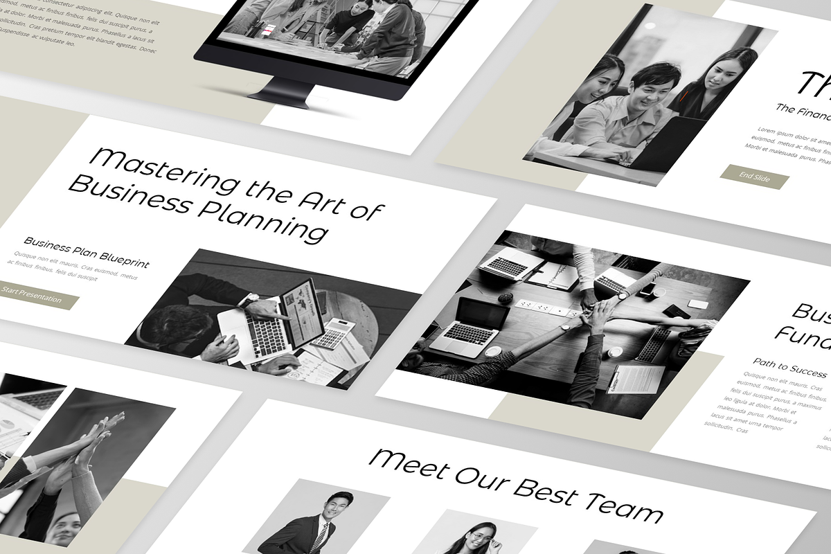 Business Plan Google Slide Template, a Presentation Template by GraphauseProject (Photo 2 of 6)