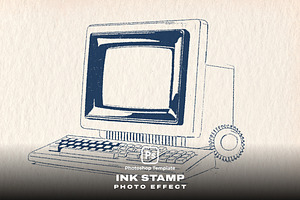 Ink Stamp Photo Effect