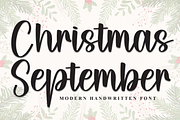 Christmas September | Script Font, a Handwritten Font by Scratchones (Thumbnail 1 of 8)