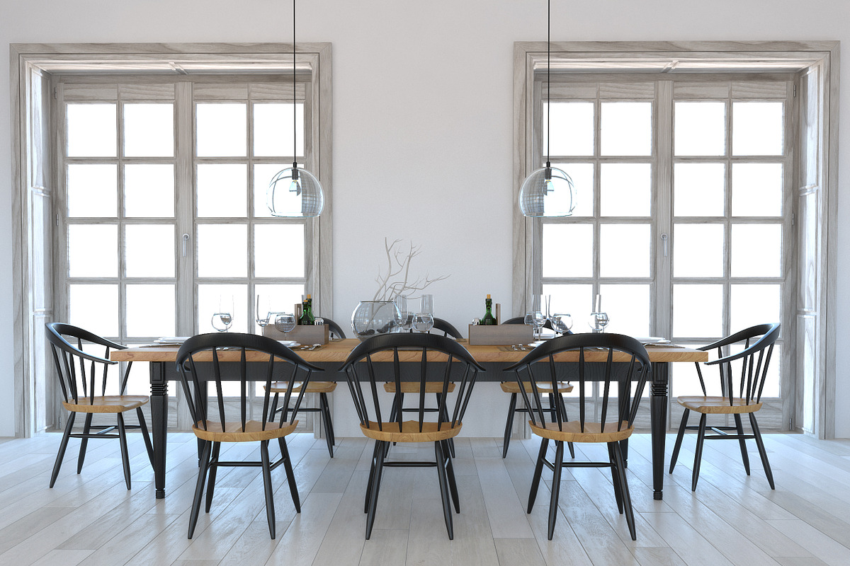 Dining furniture set 1403, a Furniture 3D Model by inDahouze (Photo 2 of 10)