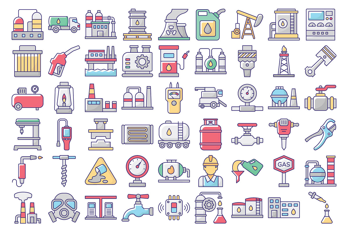 Oil Industry Vector Icons Pack, an Icon by Vector Portal (Photo 2 of 5)