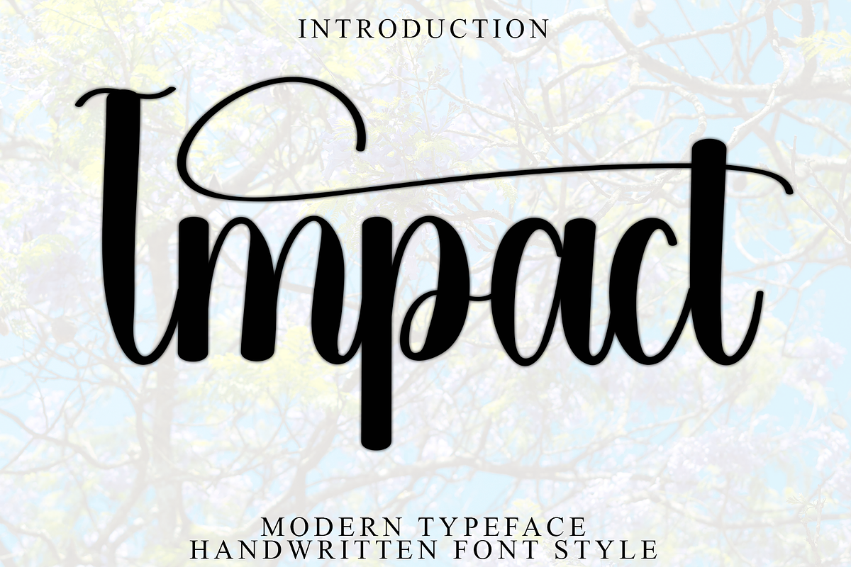 Impact, a Handwritten Font by FreshTypeINK (Photo 1 of 7)