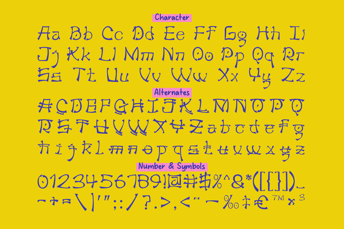 Hangeul - Korean Display Font, a Handwritten Font by Pandeka Studio (Photo 9 of 9)