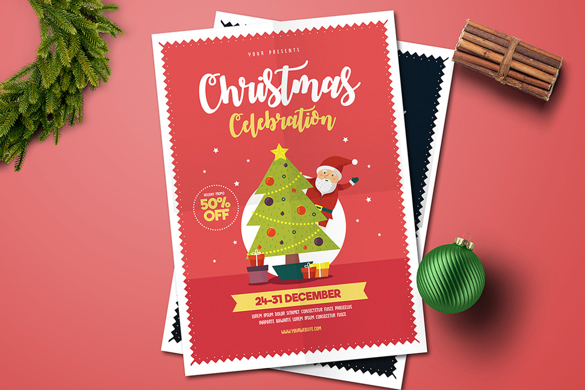Christmas Celebration flyer, a Flyer Template by Guuver (Photo 1 of 4)