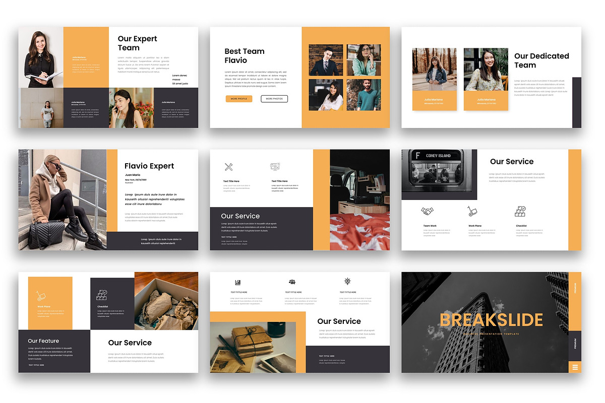 Flavio– Business PowerPoint Template, a Presentation Template by kreatifreya (Photo 4 of 5)