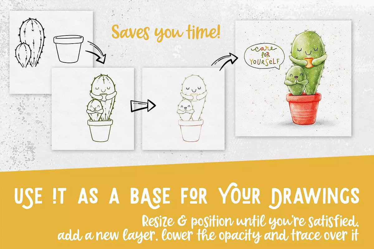 Procreate Plants & Pots Stamp Set, a Brush Add-On by PaperMoon (Photo 4 of 10)
