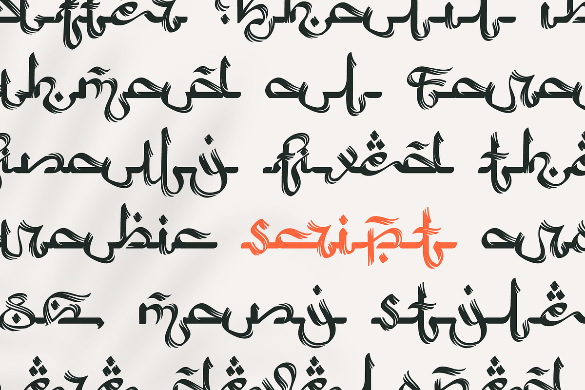 Arabic script Font, a Script Font by kaer_shop (Photo 14 of 14)