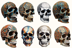 50 Carved Skulls