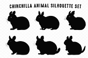 Chinchilla Animal Silhouette SVG Set, an Animal Illustration by Gfx Expert Team (Thumbnail 2 of 3)