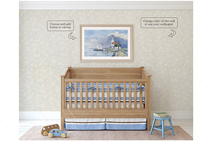 BOY'S NURSERY Wall&Frame Mockups