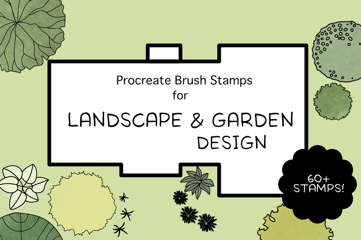 Procreate Stamps for Garden Design, a Brush Add-On by The Botanical Planet (Photo 1 of 6)