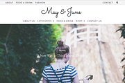 May&June. MinimalTheme | PageBuilder, a WordPress Template by PinkBulletin (Thumbnail 2 of 3)