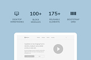 Optimum Wireframe Kit - Desktop, a Wireframe Template by Kevin H. Design (Thumbnail 2 of 7)