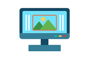 Monitor Flat Icon, a Duotone Icon by Pexelpy (Thumbnail 1 of 2)