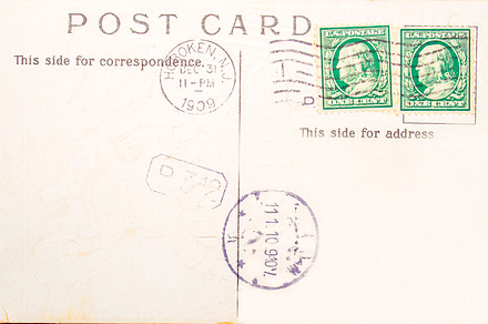 Vintage Postcard Postmarked 1909 Featuring Old Post And Card preview 6