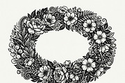 50 Elegant Floral Oval Mirror Frame, a Decorative Illustration by Amazin_art (Thumbnail 26 of 29)