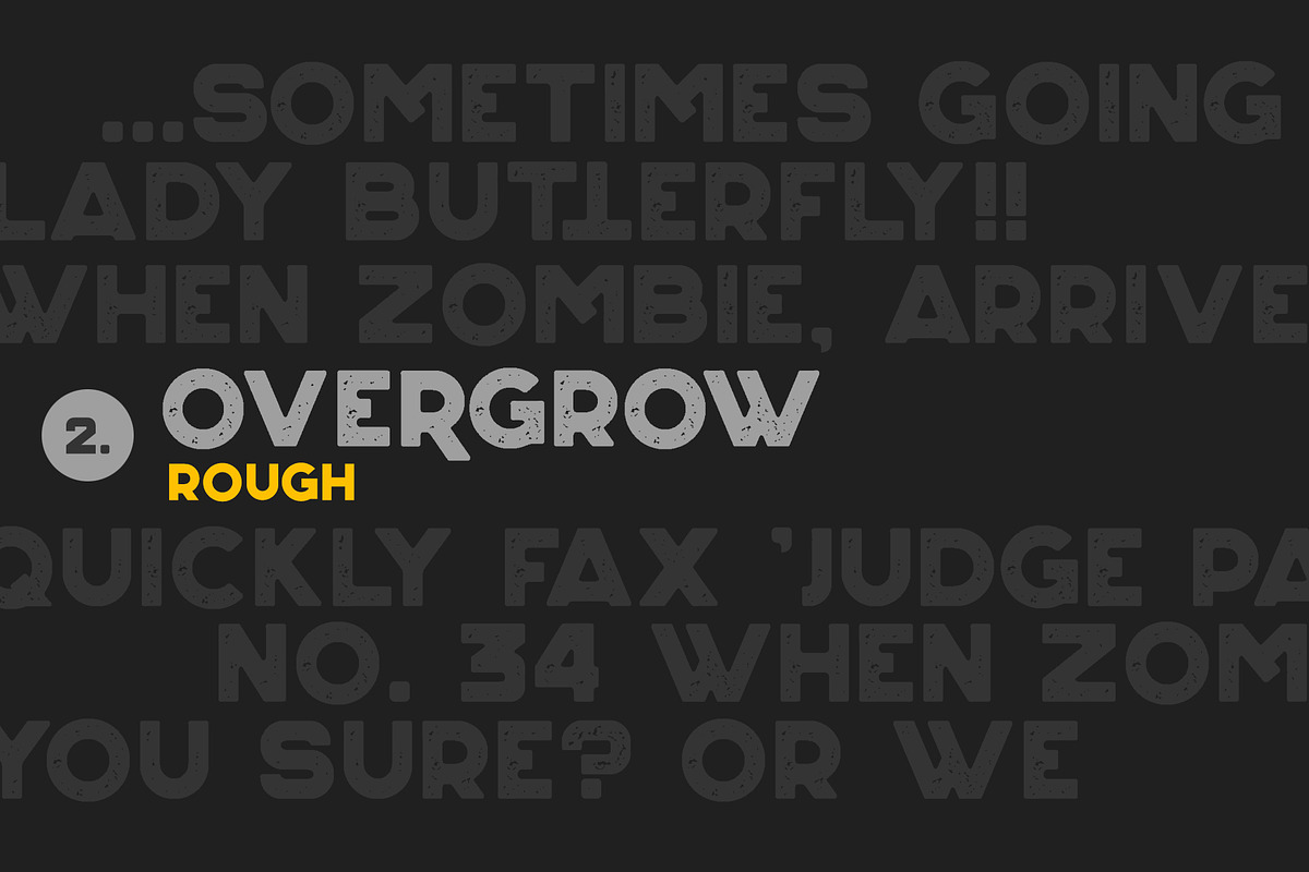 Overgrow Typeface preview 3