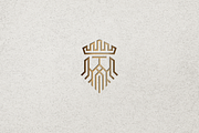 Geometric Minimalist King Logo, a Branding & Logo Template by Luxury Logos (Thumbnail 4 of 4)