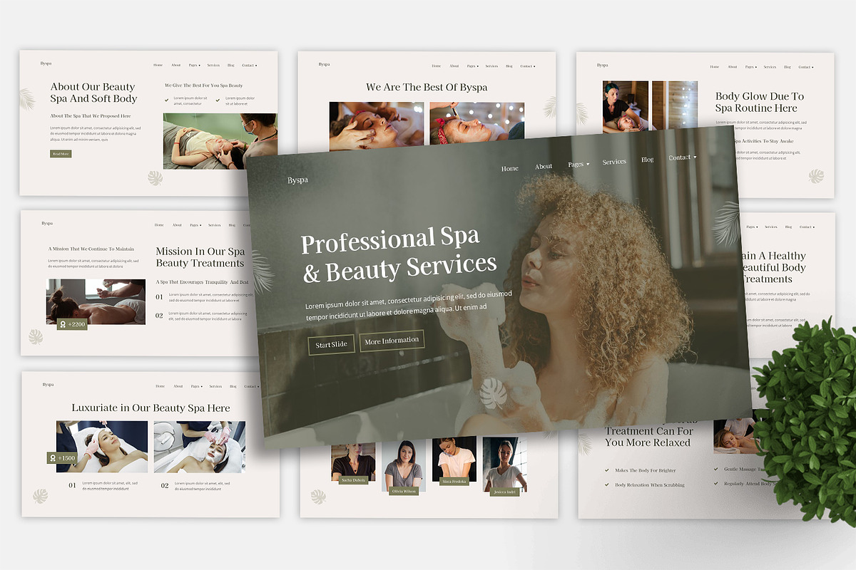 Spa Powerpoint Template, a Presentation Template by casanovastudio
