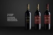 Premium Red Wine Mockup, a Product Mockup by ShinyPixel (Thumbnail 3 of 4)