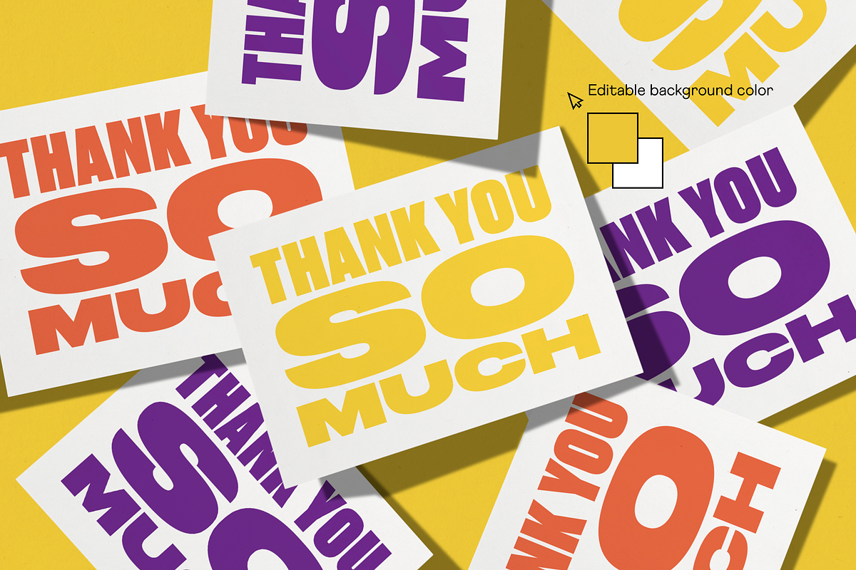 Greeting Card Pile Mockup (A2 Size), a Print Template by paper&stuff (Photo 3 of 5)