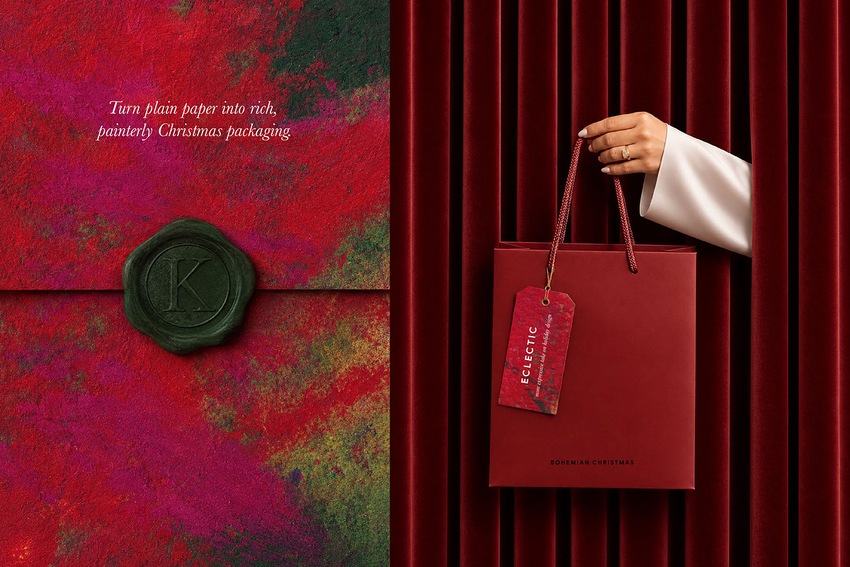 Velvet Christmas Bohemian Textures, a Texture Graphic by Oleg and Katja (Photo 2 of 14)