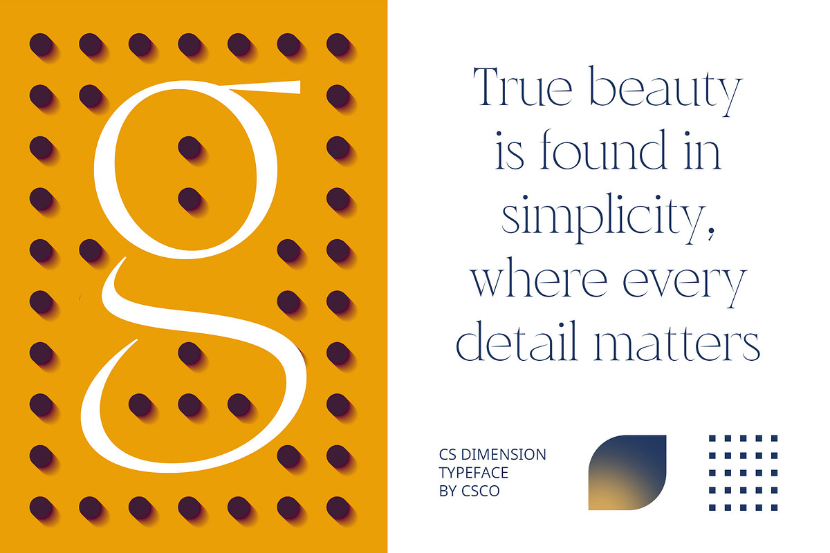 CS Dimension – Elegant Font, a Serif Font by Craft Supply Co. (Photo 2 of 8)