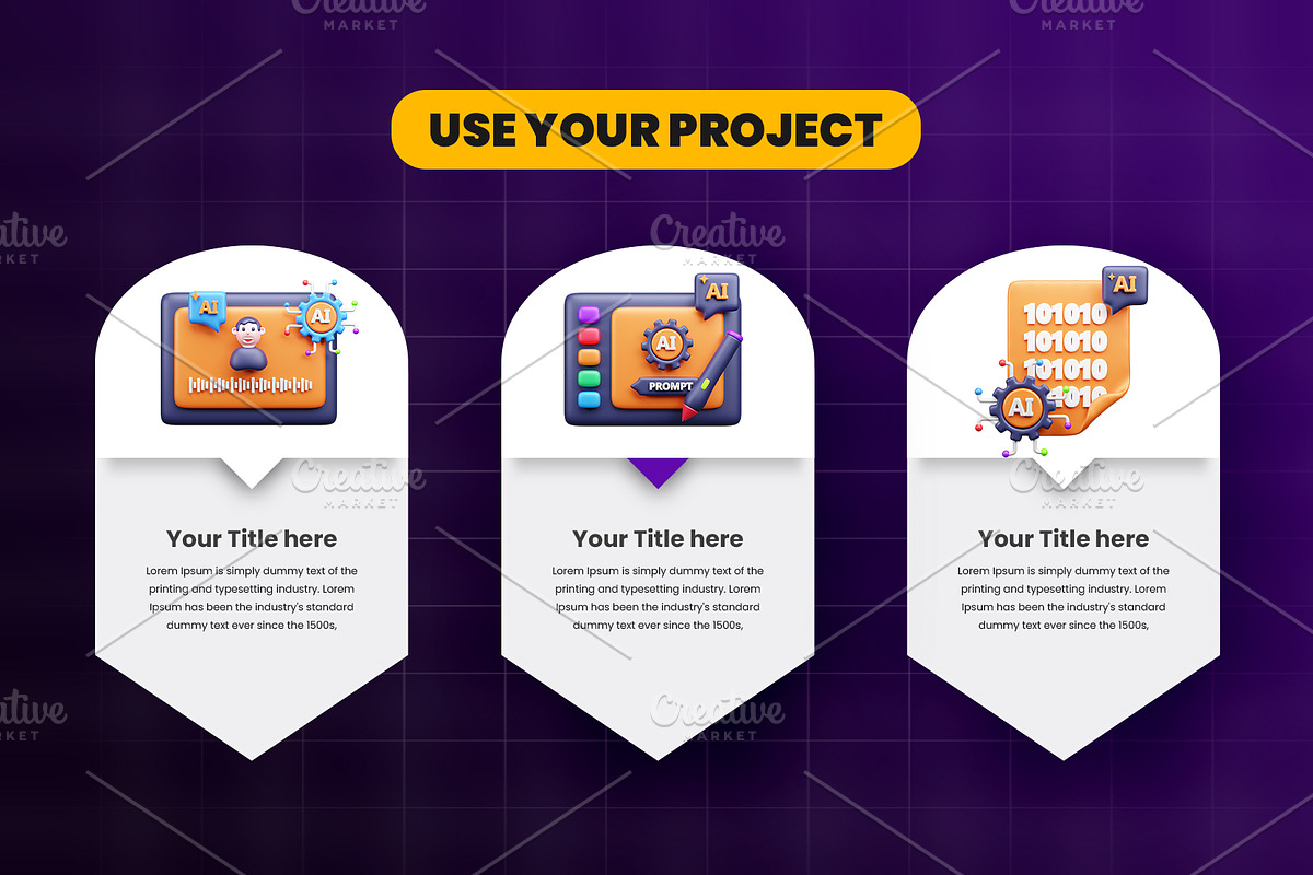 AI tech 3d Icon Pack, an Object 3D Model by Ui Stock (Photo 5 of 6)